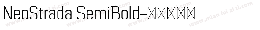 NeoStrada SemiBold字体转换